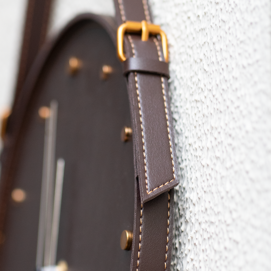Dark Brown Hanging Clock