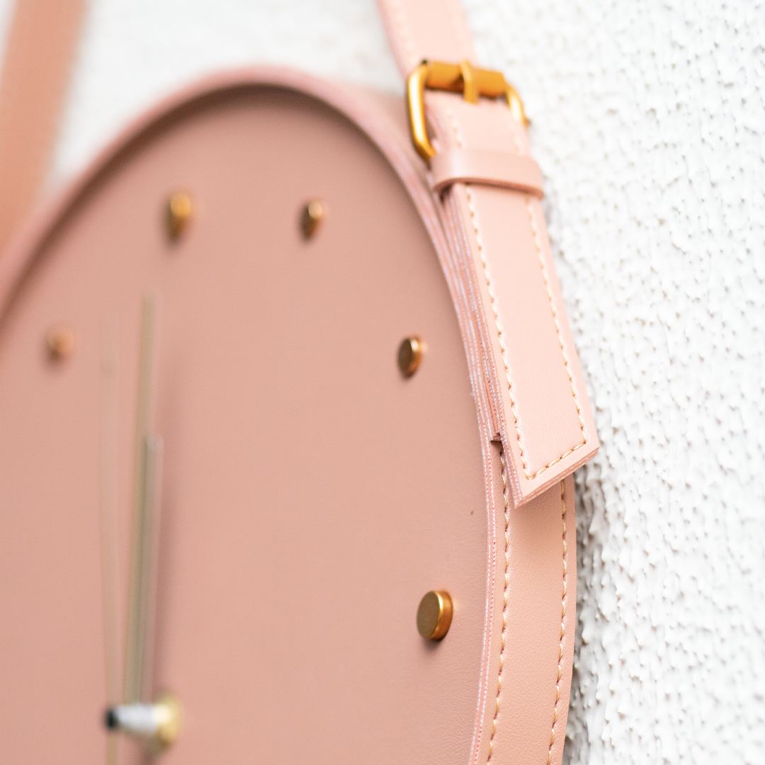 Tea Pink hanging Clock